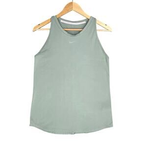 NIKE DRI‑FIT SLIM FIT RACERBACK LIGHT GREEN TANK – WOMEN’S M – STYLE DD0598‑357